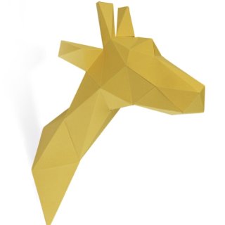 Girafe en papier 3D Jaune