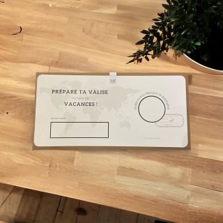 Carte à gratter "Vacances"