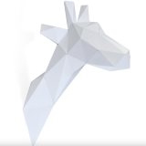 Girafe en papier 3D Blanc 