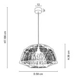 Suspension Odysée Ø58cm