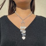 Collier 3chaînes Coeur 