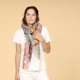 Foulard en lin - Taupe 